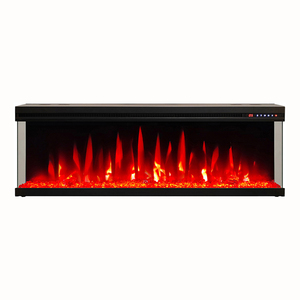 <span class=keywords><strong>Chimenea</strong></span> Eléctrica de Vidrio LONGHUA FLAME Empotrable de Pared Decorativa de 3 Lados con Opciones de 42" 50" 60" 72" - Product Image 6