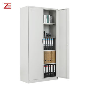 Armoire de <span class=keywords><strong>rangement</strong></span> de <span class=keywords><strong>bureau</strong></span> personnalisée en métal avec 2 portes armoire en acier classeur en métal avec 4 étagères - Product Image 3