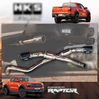 Silencieux de tuyaux d'échappement en acier inoxydable à double sortie HKS Legamax pour Ford Raptor Next Gen 3.0 V6 2022-modèle actuel