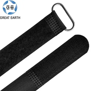 Hook And Loop Custom Nylon Tie Down Buckle Strap Cargo Packing Nylon Cable Tie