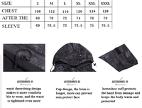 Veste d'hiver imperméable et confortable coupe-vent Veste chaude de camouflage tactique pour l'extérieur
