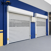 Puerta de Seguridad Comercial Perforada con Sistema Motorizado para Uso en Tiendas, Centros Comerciales y Proyectos de Comercio Minorista