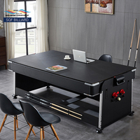 Table de billard multi-jeux rotative moderne S.Q.F, table de hockey sur air, table de tennis de table, pliable, construction en MDF personnalisable, retour de balles