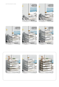 Trong suốt Máy tính để bàn tập tin lưu trữ Kệ sách cuốn sách bàn lưu trữ Kệ văn phòng Acrylic A4 giấy tổ chức hộp - Product Image 4