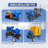 Pompe à eau à double aspiration à corps divisé de haute qualité 2000 m³/h, grand débit, prix compétitif, pompe à incendie horizontale à corps divisé 300 GPM