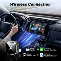 Adaptador Inalámbrico CarPlay para Auto, Mini Adaptador de Navegación para Vehículo, Compatible con iPhone CarPlay, Caja Wifi de 5.8GHz