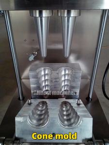 Machine à cônes à pizza électrique automatique à quatre têtes 110 V en acier inoxydable, neuve, pour une production efficace de cônes et de snacks, autre machine - Product Image 4