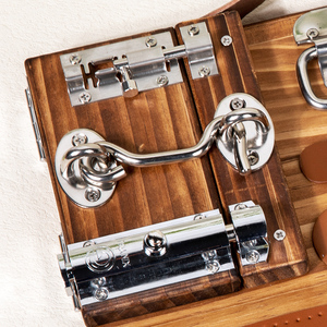 Tablero ocupado Montessori para niños pequeños, habilidades educativas para la vida, cinturón de enseñanza, hebilla para jugar, juegos sensoriales, juguetes para niños y niñas - Product Image 4