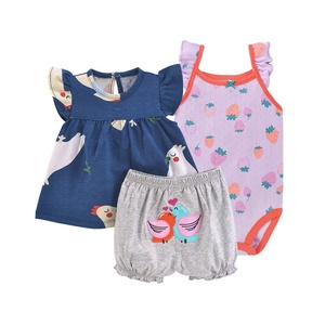 Set di <span class=keywords><strong>Abbigliamento</strong></span> per Neonati 2026, Completo 3 Pezzi con Body e Pantaloni per Bambini e Bambine - Product Image 6