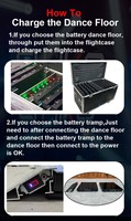 Batterie Plus de 8 Heures d'Autonomie Éclairage de Scène Portable Miroir Infini Sans Fil Magnétique Pista De Baile Led Dacing Floor