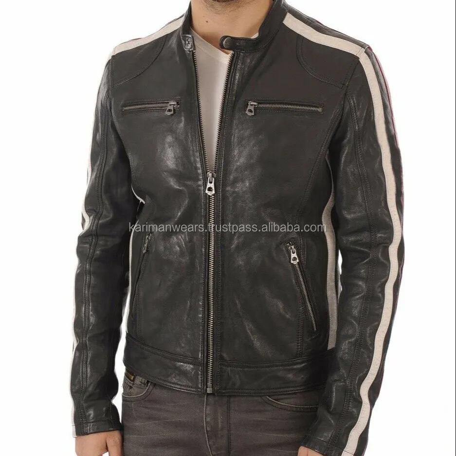 2021パキスタン製品冬の本物の男の子用レザージャケットメンズ卸売オートバイ用メンズレザージャケットドレスコートスタイル