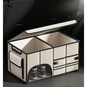 Caja de almacenamiento para maletero de coche de tela Oxford de alta calidad, organizador de asiento de coche de fieltro plegable con guantera, organizadores de coche, bolsa de almacenamiento - Product Image 5