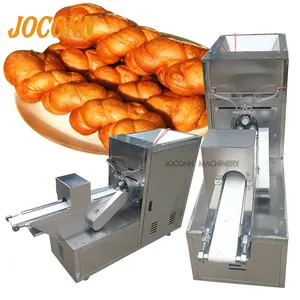 Traditional Chinese snack Pretzel stick soft dough twisting machine/twisted dough making machine on hot sale