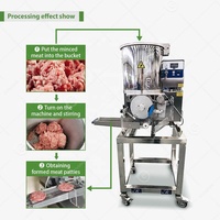 Kleine Maschine Nugget Falafel Fleisch koreanischen Burger Jamaika Hühner Patty Herstellen von Hamburgern Maschine kommerziell