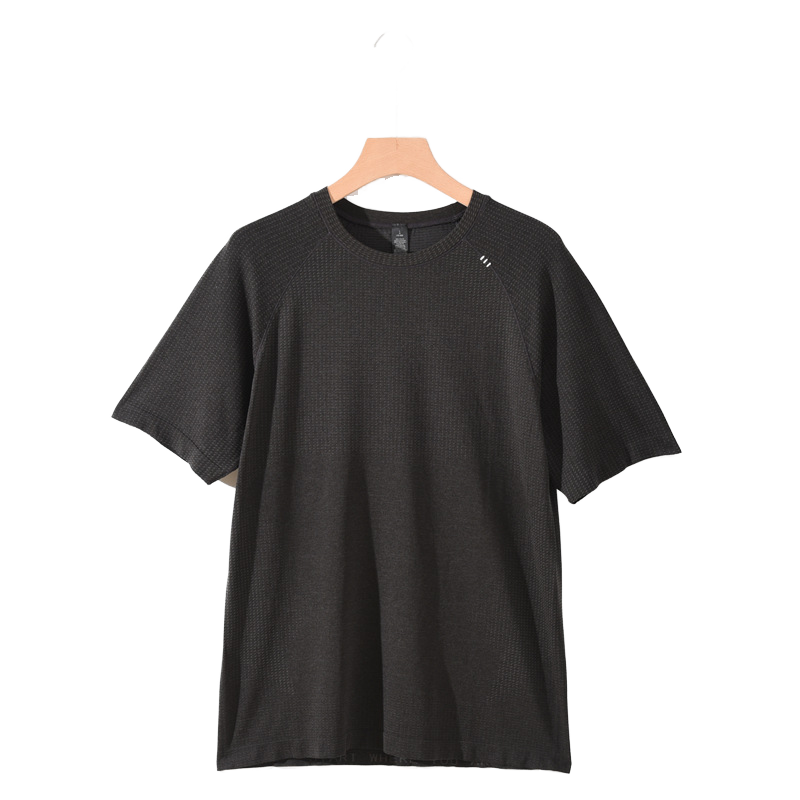 Men's Sports Short Sleeve Summer Breathable Quick-drying Loose Fit Fitness Yoga Training Running Button-Up Collar