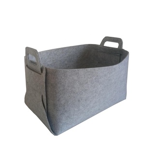 Eco Friendly Home Storage Organization Bag Felt Storage Basket