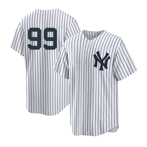 Broderie personnalisée en gros <span class=keywords><strong>New</strong></span> <span class=keywords><strong>York</strong></span> Yankees # Maillot de baseball 99 en maille poly, unisexe, adulte, avec logo imprimé sur le devant - Product Image 2