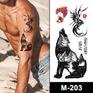 Tatouages temporaires cosmétiques à transfert d'eau, motifs colorés pour hommes et femmes, pour fêtes d'été, vente en gros - Product Image 6