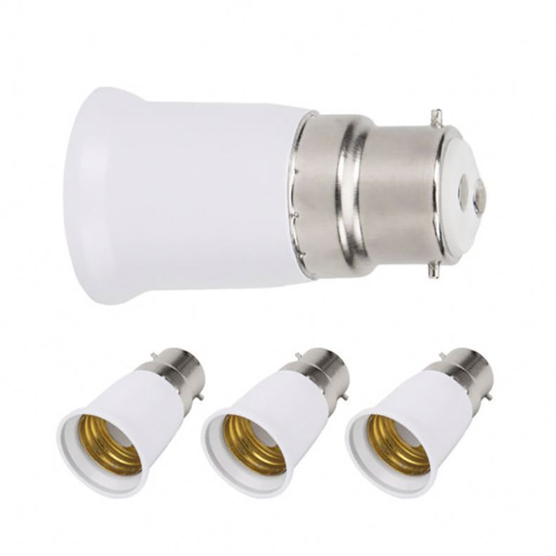 Paquet de 5 convertisseurs de douille dampoule B22 /à E14 Douille de douille B22 Passer au support de lampe adaptateur standard E14