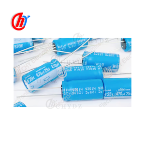 นิชิคอน 470UF 25V BT เส้นผ่านศูนย์กลาง 10*20 มม. ตัวเก็บประจุไฟฟ้าทนอุณหภูมิสูง 470UF 25V ตัวเก็บประจุ - Product Image 1