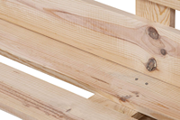 Juego de Sofás de Madera Maciza de Lujo, Sofá de Exterior para Patio y Balcón, Apto para Todas las Estaciones, Color Personalizado, 120x60x60cm, Uso Interior/Exterior
