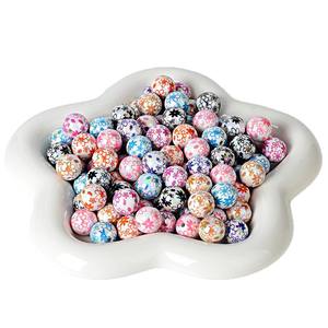 Perles en acrylique UV de 16 mm, colorées et imprimées de motifs floraux - Accessoire pour stylo à perler DIY, support de bijoux, chaîne de téléphone portable - Product Image 6