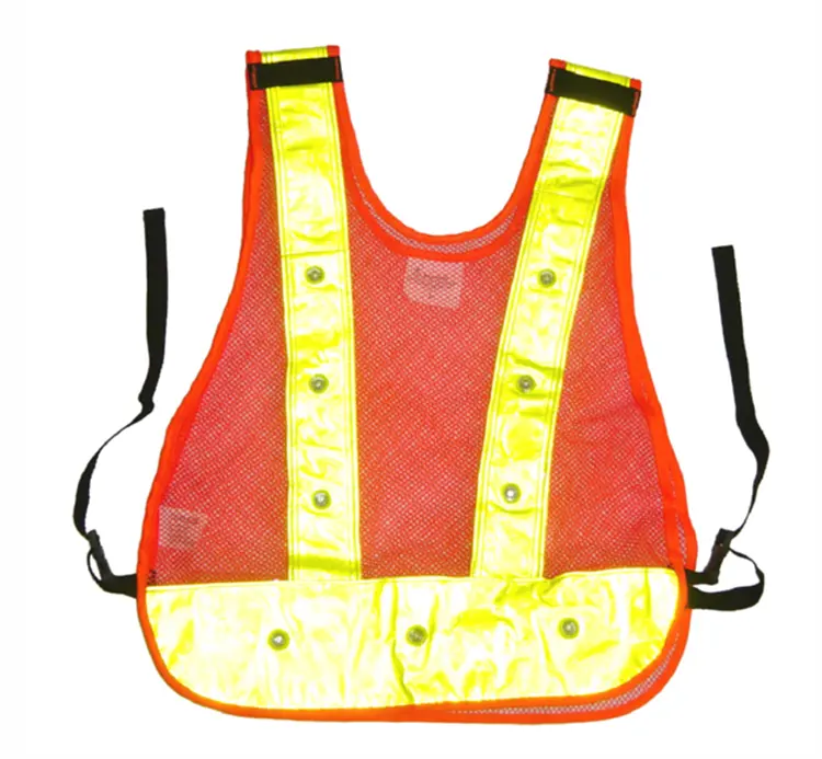 Chaleco reflectante ropa de seguridad hivis vest with led