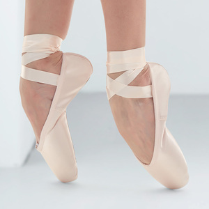 Chaussons de ballet TING en satin à lacets, semelles rigides, pour l'entraînement à la <span class=keywords><strong>pointe</strong></span>, pour femmes adultes - Product Image 3