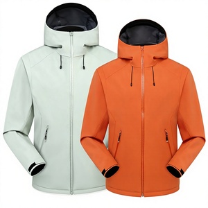 Nueva <span class=keywords><strong>Chaqueta</strong></span> con Capucha de Tejido Softshell <span class=keywords><strong>para</strong></span> Hombre <span class=keywords><strong>y</strong></span> <span class=keywords><strong>Mujer</strong></span>, Estilo Rústico, Impermeable, Casual, Deportiva, de Manga Larga, Combinable con Todo - Product Image 1