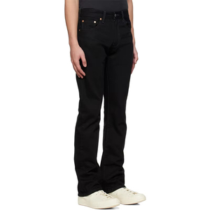 Calças <span class=keywords><strong>Jeans</strong></span> Masculinas de Corte Boot Cut em Denim Preto para Inverno e Outono, Lavagem Média, Respirável, Ecológicas, com Zíper e Bolsos Tipo Canguru - Product Image 4