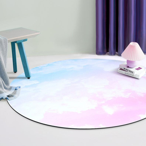 Tapete de Yoga Ecológico Antideslizante de Caucho Natural de 4mm, Circular, 60x60cm, con Correa de Transporte, Plegable, para Meditación, Oración <span class=keywords><strong>y</strong></span> Ejercicio Relajante - Product Image 1