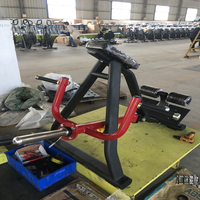 Oferta Especial GymLead Equipo de Gimnasio Comercial Máquina de Remo T-Bar con Carga de Discos para Ejercicios de Fuerza, Remo Inclinado con Palanca y Tubo Metálico para Espalda