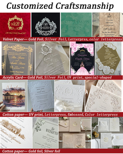 Carte d'invitation de mariage de luxe élégante avec illustration de lieu, design floral, dorure à chaud, couverture rigide, invitations de mariage format folio - Product Image 5