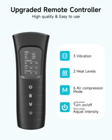 Healthpal 2024 Intermittent 360 Air Pression Pneumatique Compression Veau Pied Pleine Jambe Massage Machine pour Corps Footballeur