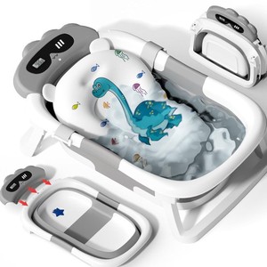 Baignoire pliable pour bébés avec capteur de température – Grande taille en PP+TPE pour nourrissons de 1 à 2 ans – Vente en gros pour l'été - Product Image 6