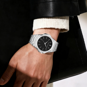 HANNAH MARTIN Watch Factory Trend <b>Men</b> Minimalist Watch Set <b>Gift</b> with Box High Quality Replaceable Strap Waterproof Simple Watch - Product Image 2