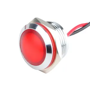 Wandu 6/8/10/12/16/19/22Mm Diameter Rood Groen 12V 24V Apparatuur Paneel Led Indicatielampje 220V Metalen Indicatielampje