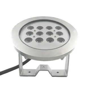 Hot bán 316L thép không gỉ 12W 36W Trắng RGB 24V IP68 Mini LED Đài phun nước ánh sáng