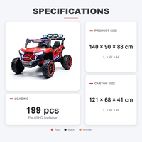 Voiture électrique tout-terrain pour enfants, buggy UTV 4x4, télécommandée, alimentée par batterie, pour les enfants de 2 à 7 ans