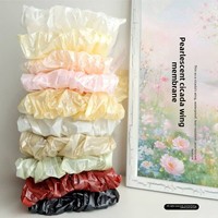 Kertas Pembungkus Buket Bunga Anti Air Motif Sayap Jangkrik Berkilau Warna Solid Matte-Finish 56cm X45cm DIY Floral