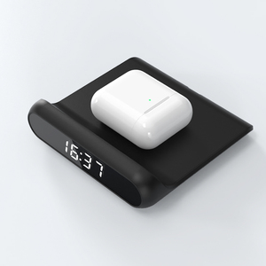Meilleure vente 2025 Chargeur sans fil 3 en 1 pour réveil multifonction 15W à charge rapide pour <span class=keywords><strong>iPhone</strong></span> - Product Image 2