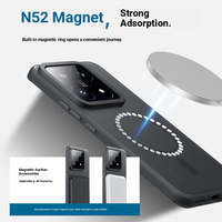 Étui de protection professionnel IMD mat pour Xiaomi 14 Pro, TPU + Acrylique, compatible avec la recharge magnétique sans fil et la recharge rapide 80W, avec protection d'appareil photo