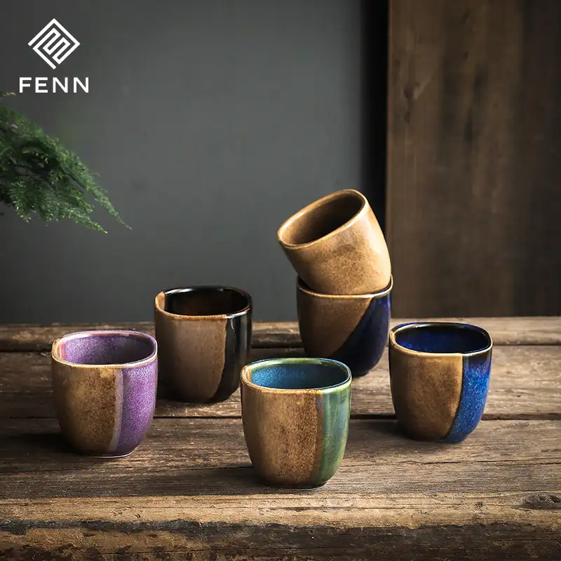 Taza de café personalizada de cerámica, taza de café de porcelana de 200ml, taza de té japonesa personalizada, producto de alta gama