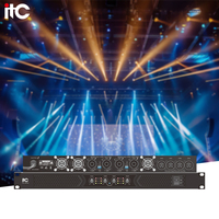 Profesyonel Güç Amplifikatörü 4 Kanallı 500W-1600W Pro Ses Amplifikatörü XLR Bağlantılı Taşınabilir ve Dayanıklı