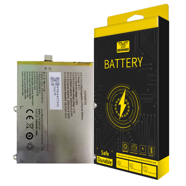High Quality 2565mAh Replacement Battery B-C1 for Vivo Y53/Y53A Mobile Phone 3.85V Voltage Stock Available