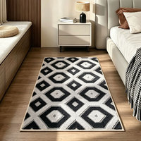 Tapis en velours jacquard de haute qualité antidérapant, fabriqué à la machine, épaisseur 10 mm, pour le sol de la maison