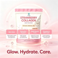 ODM OEM Marque Privée Lait de Beauté Saveur Fraise Collagène Glutathion en Poudre 50 000mg pour Soutien Peau Cheveux Ongles 200g