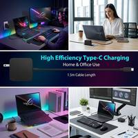 Chargeur pour ordinateur portable USB Type-C 65W 20V 3.25A PD 3.0, adaptateur secteur à charge rapide pour ASUS ZenBook VivoBook Chromebook