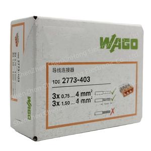 Wagos 2773 403ขั้วต่อสายแบบเร็ว2773-403 0.75mm2สีส้มใสไปยัง<span class=keywords><strong>4mm2</strong></span> wagos ขั้วต่อสายไฟแบบเร็ว2773-403 - Product Image 4