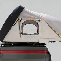 Tente de toit pliable pour 4 personnes, en aluminium, coque rigide ABS, ouverture latérale, pour le camping en plein air